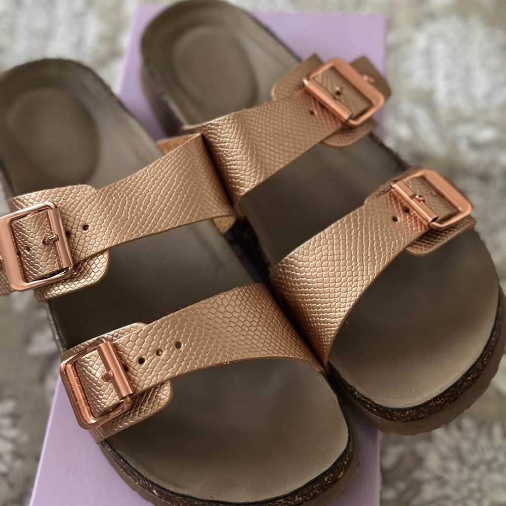 Madden Girl Rose Gold Sandals